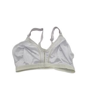 Intimate Promise White Front Closure Comfort Straps Wire Free Bra Size 40DDD